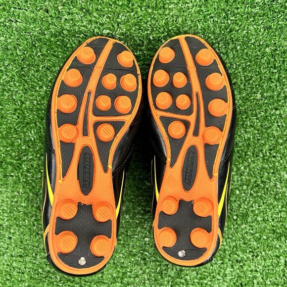 Vizari Blaze FG Soccer Cleats Youth 11.5C Black Orange Firm Ground Shoes Flames - Picture 13 of 16